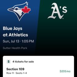 A’s Play Bluejays