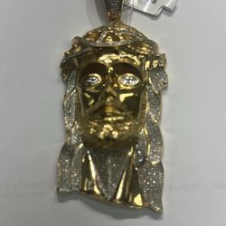 Gold Diamonds Religious Pendant 