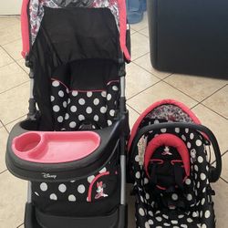 Minnie Mouse Car Seat & Stroller 