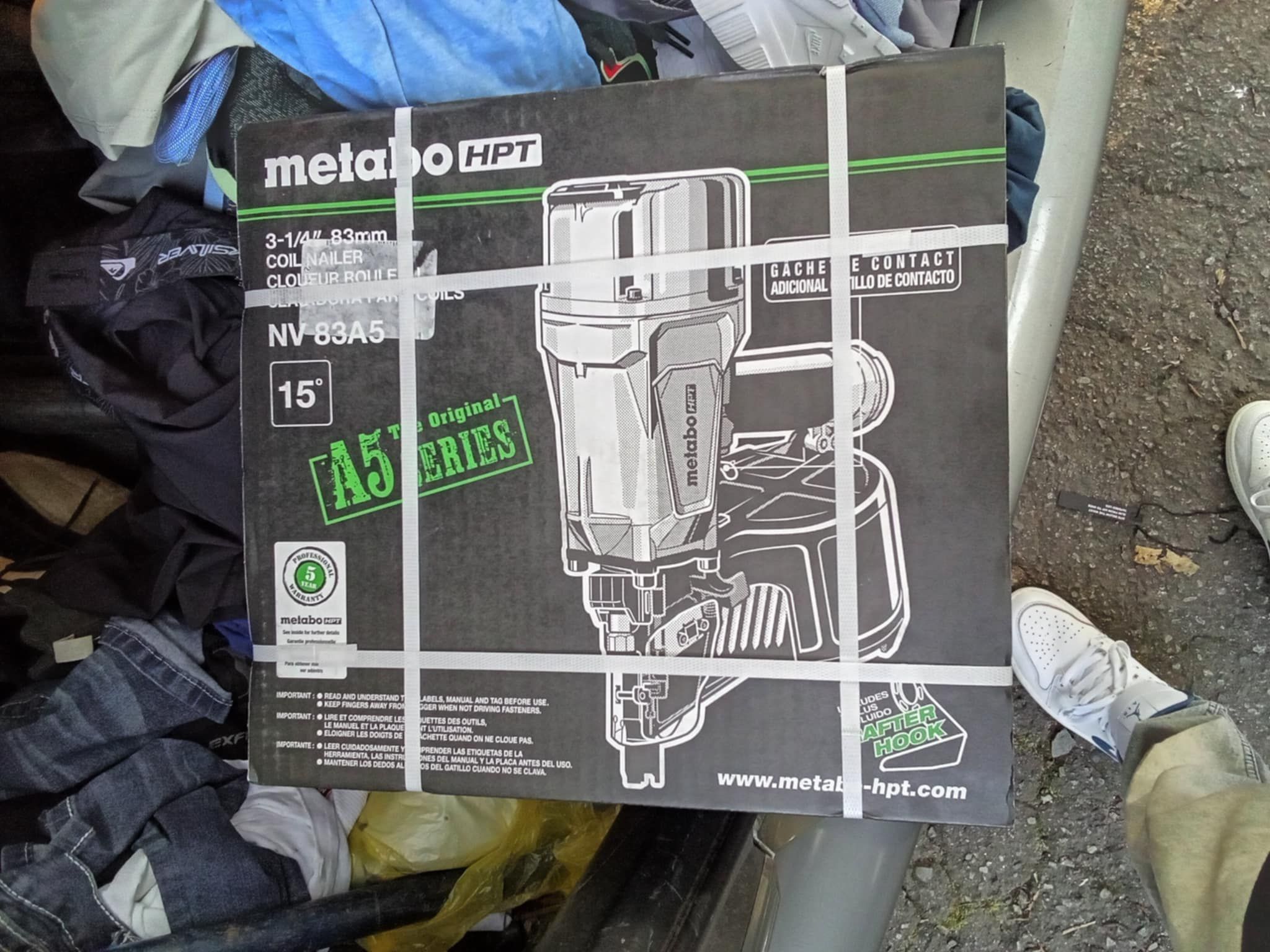Metabo 3 1/4” Coil Nailer Nv8385
