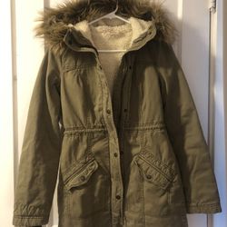 Hollister Women Girls Jacket Navy Green 