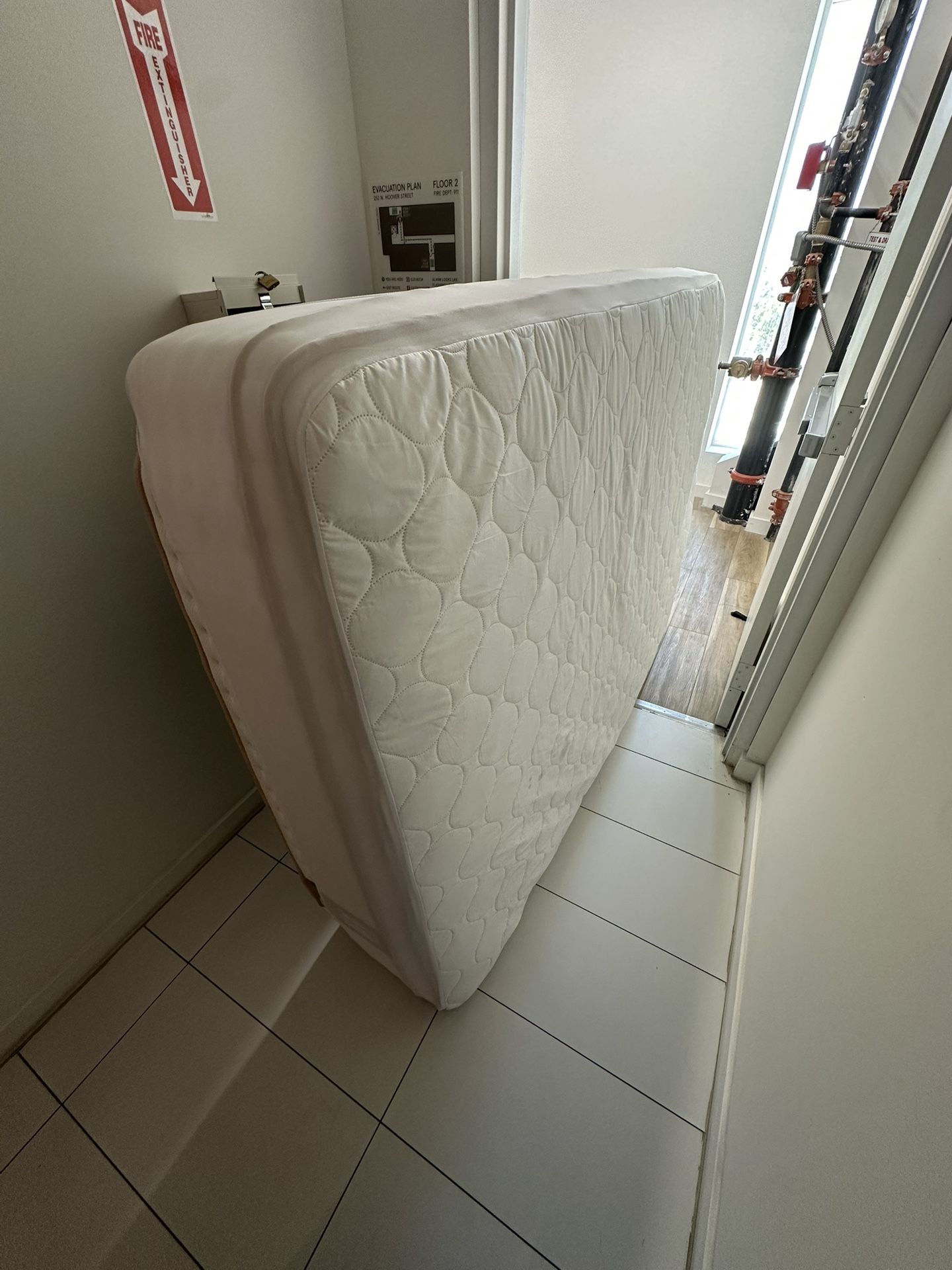 Queen size bed with frame