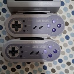 Super Nintendo  Acclaim Dual Turbo Wireless  Controllers 