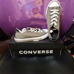 Green Junior Converse Size 1.5 Brand New