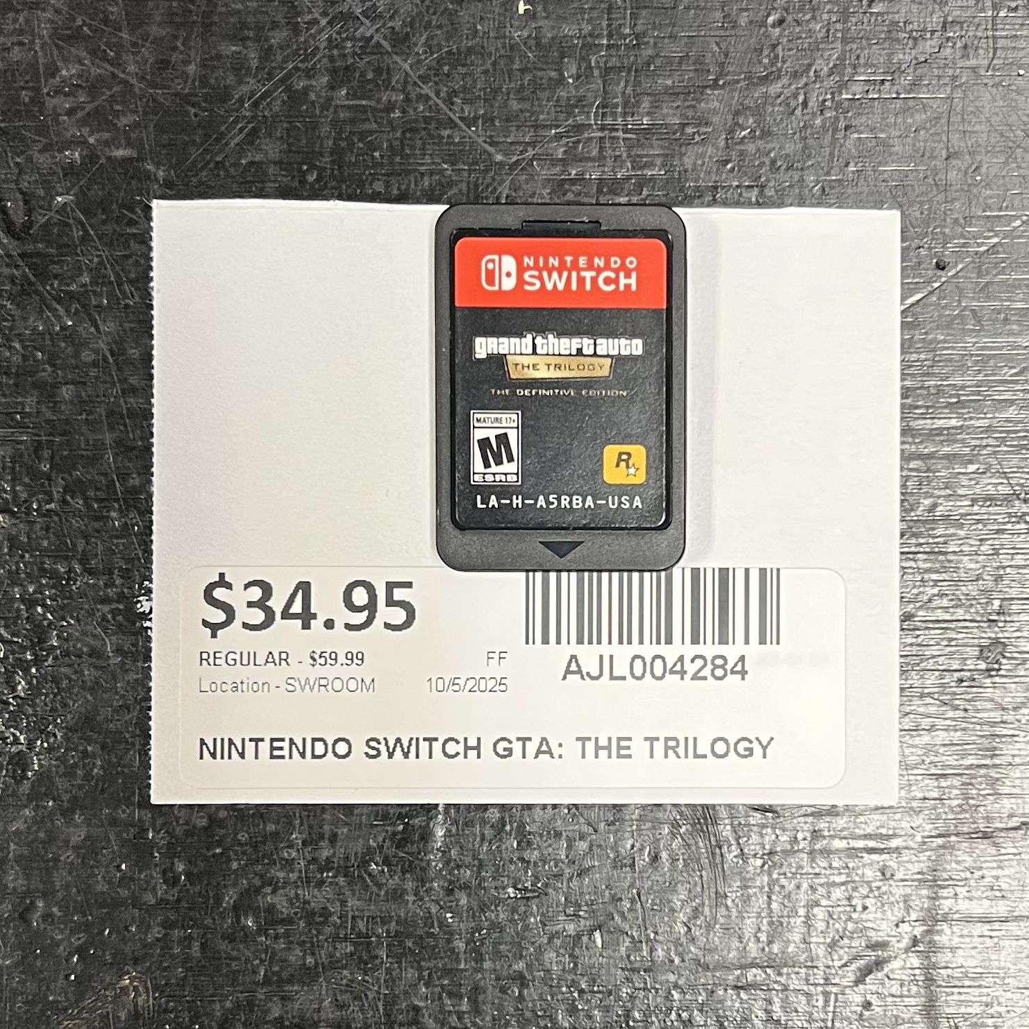 Nintendo Switch Game GTA: The Trilogy