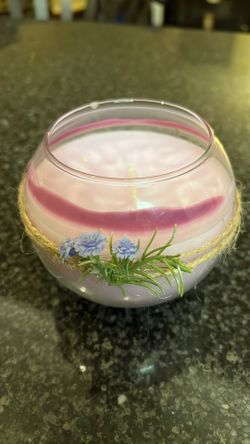 Lavender Colored Candle