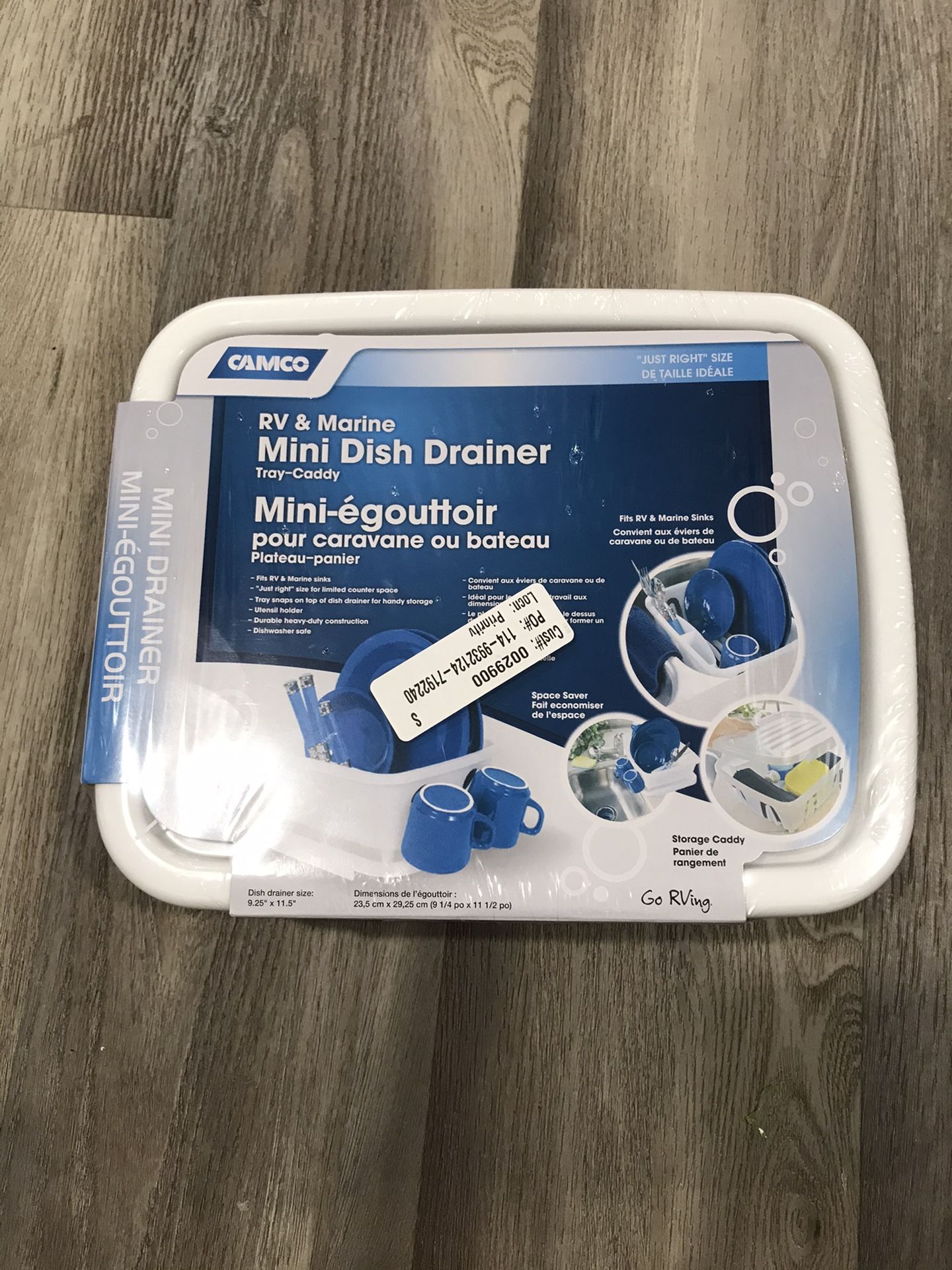 RV Marine Mini Dish Drain compact