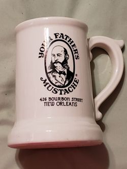 Vintage, Your Father's Mustache New Orleans Ceramic Mug