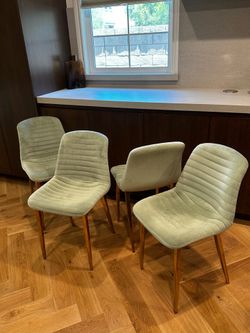 HD Buttercup Rothko velvet & brass dining chairs