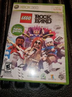 X box 360 lego rock band