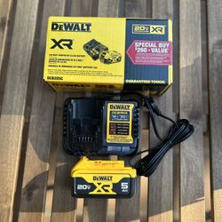 Dewalt Battery XR MAX 20V 5ah  Battery Charger 