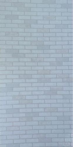 Alpine White HDF Embossed Brick Hardboard Decorative Wall Paneling $25x2