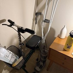 ADA EQUIPMENT - Crutches, Knee Rover, Cane