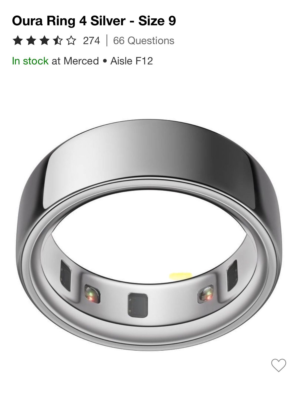 OURA RING 4 (Silver)