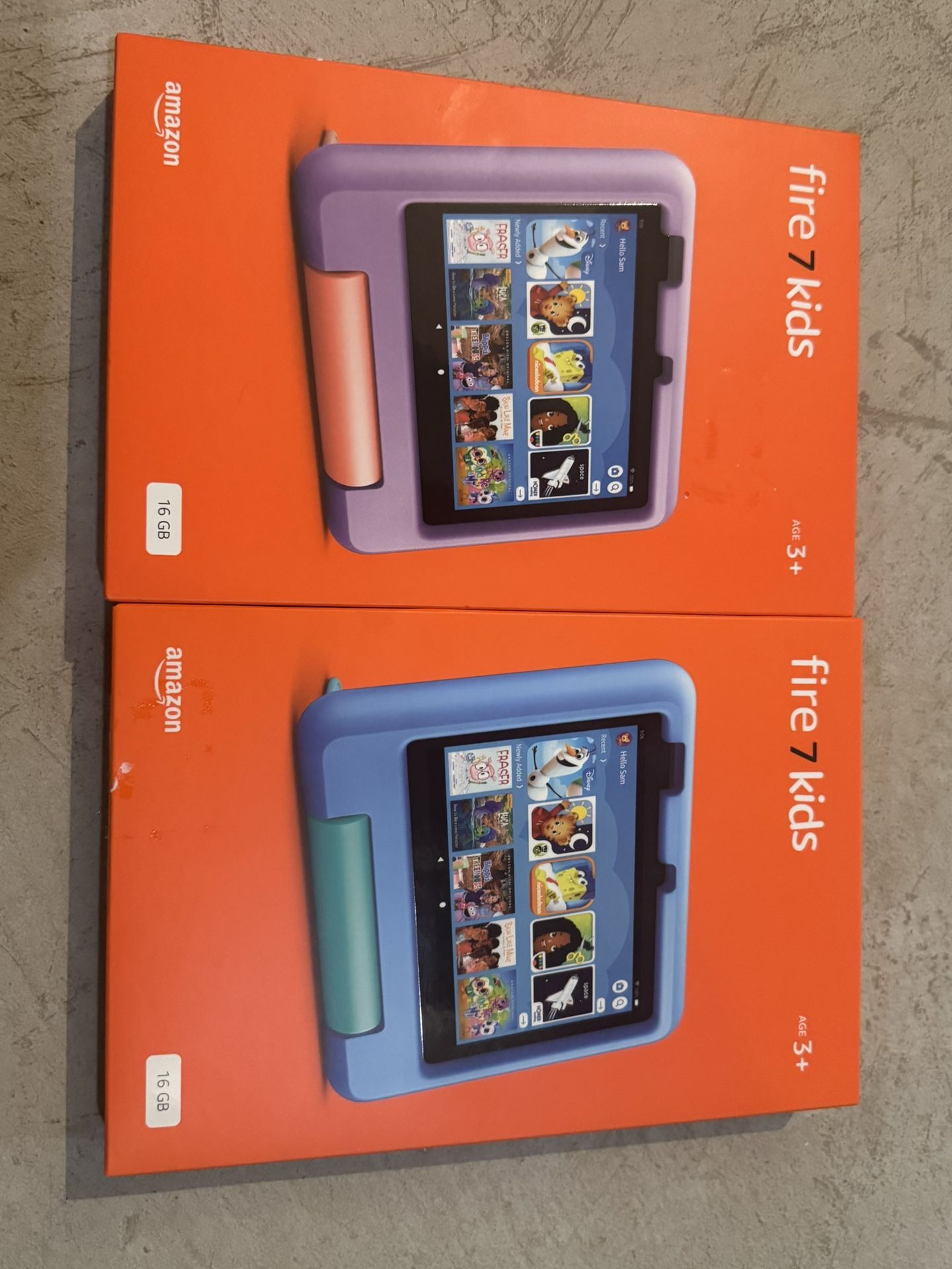 Brand New Unopened Amazon Fire 7 Kids Blue 16 GB Tablet