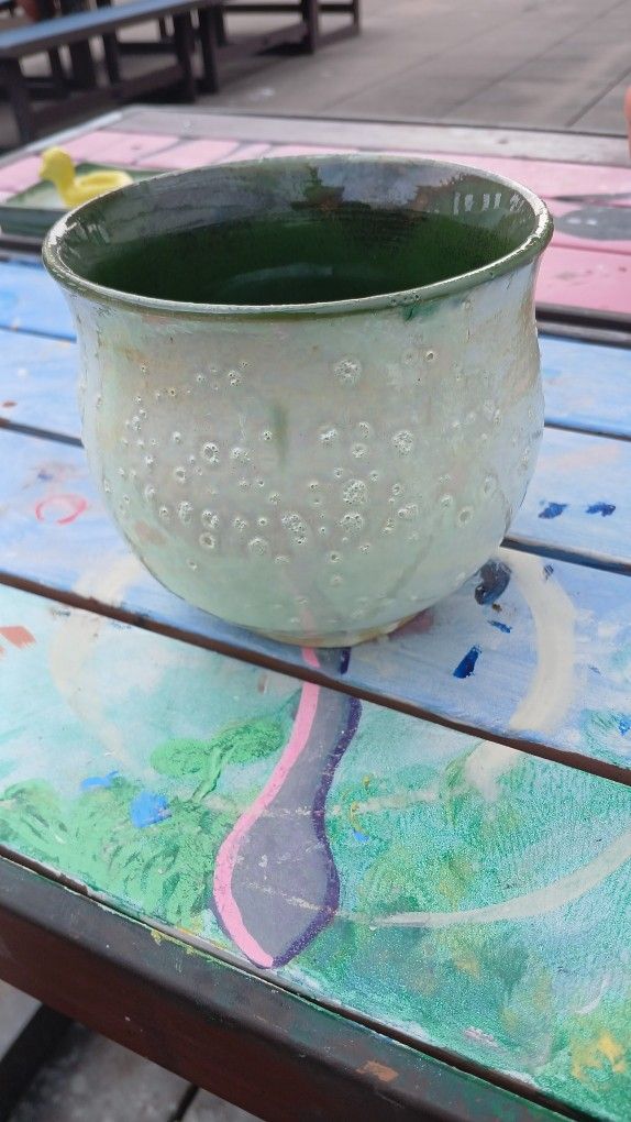 Handmade ceramic plant pot