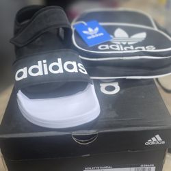 adidas sandal & small backpack