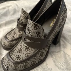 Guess High Block Heel Loafer