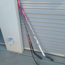 Lot Of 3 Sher-wood Wood Hockey Sticks PP 26 T10 T10W