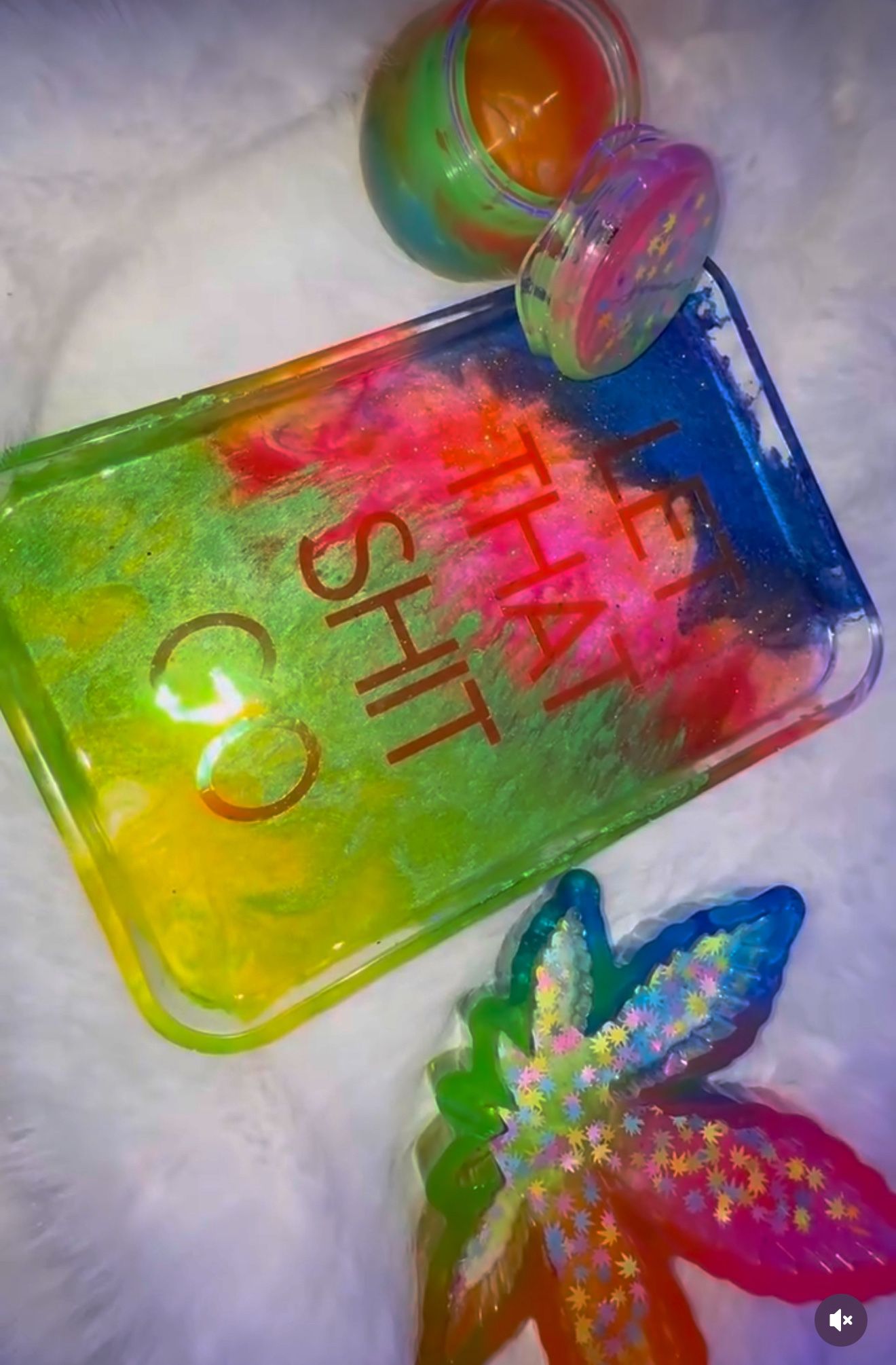 Custom Rolling Tray Set