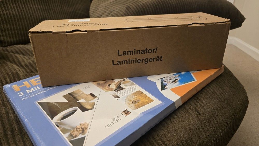  A3 Laminator with 100 Thermal Pouches (3 Mil) – Brand New