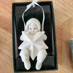 Department 56 Snowbaby Swinging On A Star Christmas Ornament