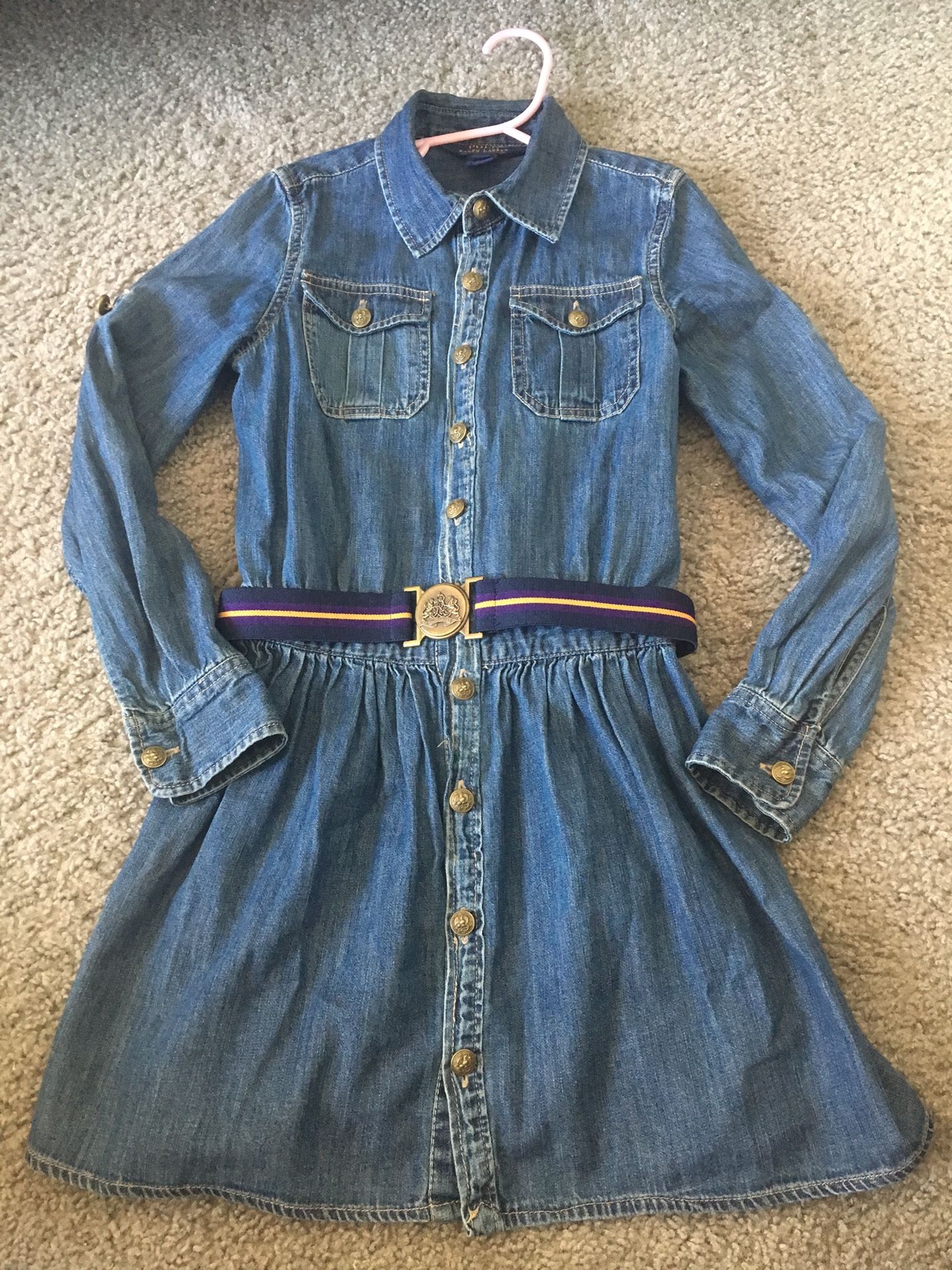 Denim Ralph Lauren Polo Dress with Belt