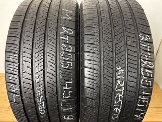2 tires 255 45 19 Goodyear Electric drive 2 high tread
