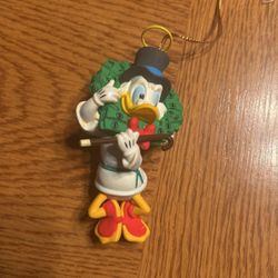 Vintage Christmas Ornament Disney Scrooge McDuck Angel with Wings