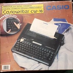 Vintage  CASIO Casiowriter  Personal  Electronic Typewriter  CW -16 
