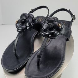 Chanel Camelia Flower Sandals - Size 39 - New