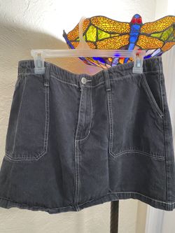 Forever 21 Black Jean Skirt Size 1x
