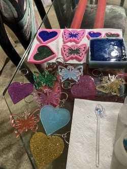 Heart and Butterfly Keychain