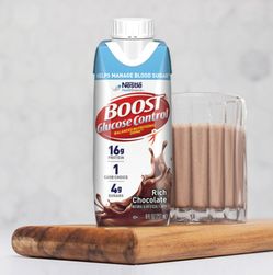 Nestle -Boost glucose control Protein drinks- (2) cases (24 count ea.) chocolate flavor