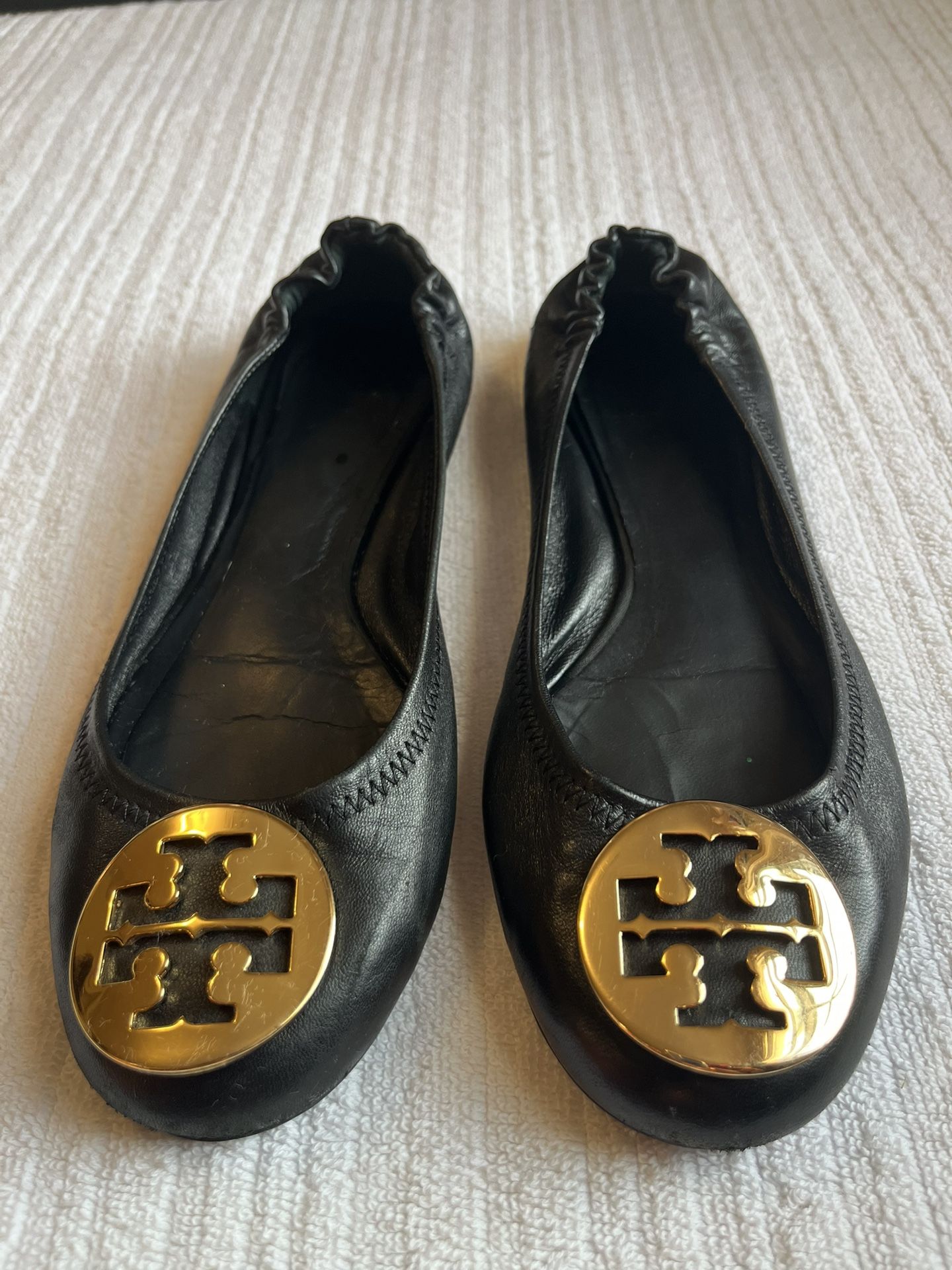 Tory Burch Women’s Black Flat Shoes Size 7.5