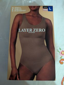 New 2 women's seamless nylon bodysuit layers zero 32' degree