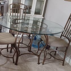 Glass Dinning Table Set