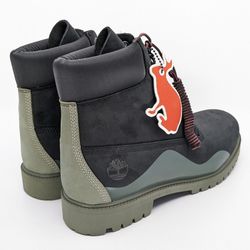 Timberland Heritage 6 Inch Premium Rubber Waterproof Boot Green Men Size 9.5 New