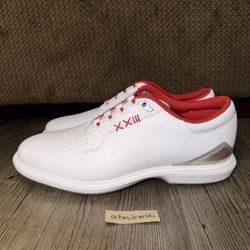 Jordan Nike Air ADG 5 White Fire Red Metallic Men's FQ7874-101 Size 11.5 New