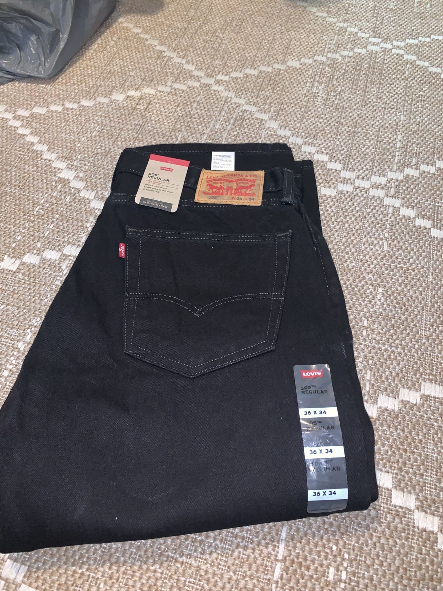 Mens Levis 505 Regular 36x34