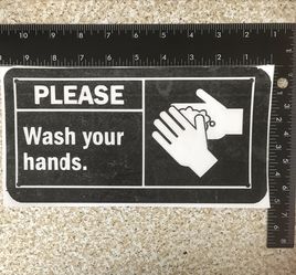 Please wash ur hands vinyl decal