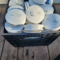 Lot of used smoke detectors 50+