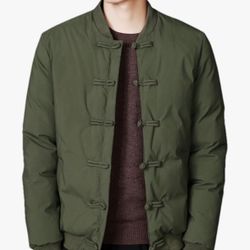 Chinese Traditional Clothing Men's Thickened Cotton Baseball Suit Pilot Jacket for Winter Thick Casual Retro