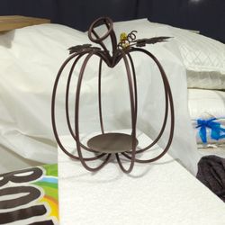 Wire pumpkin candle holder (set of 2)