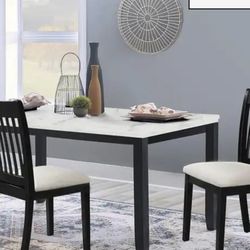 Upholstered Seating Comfortable Black Dining Chairs (Set of 2)