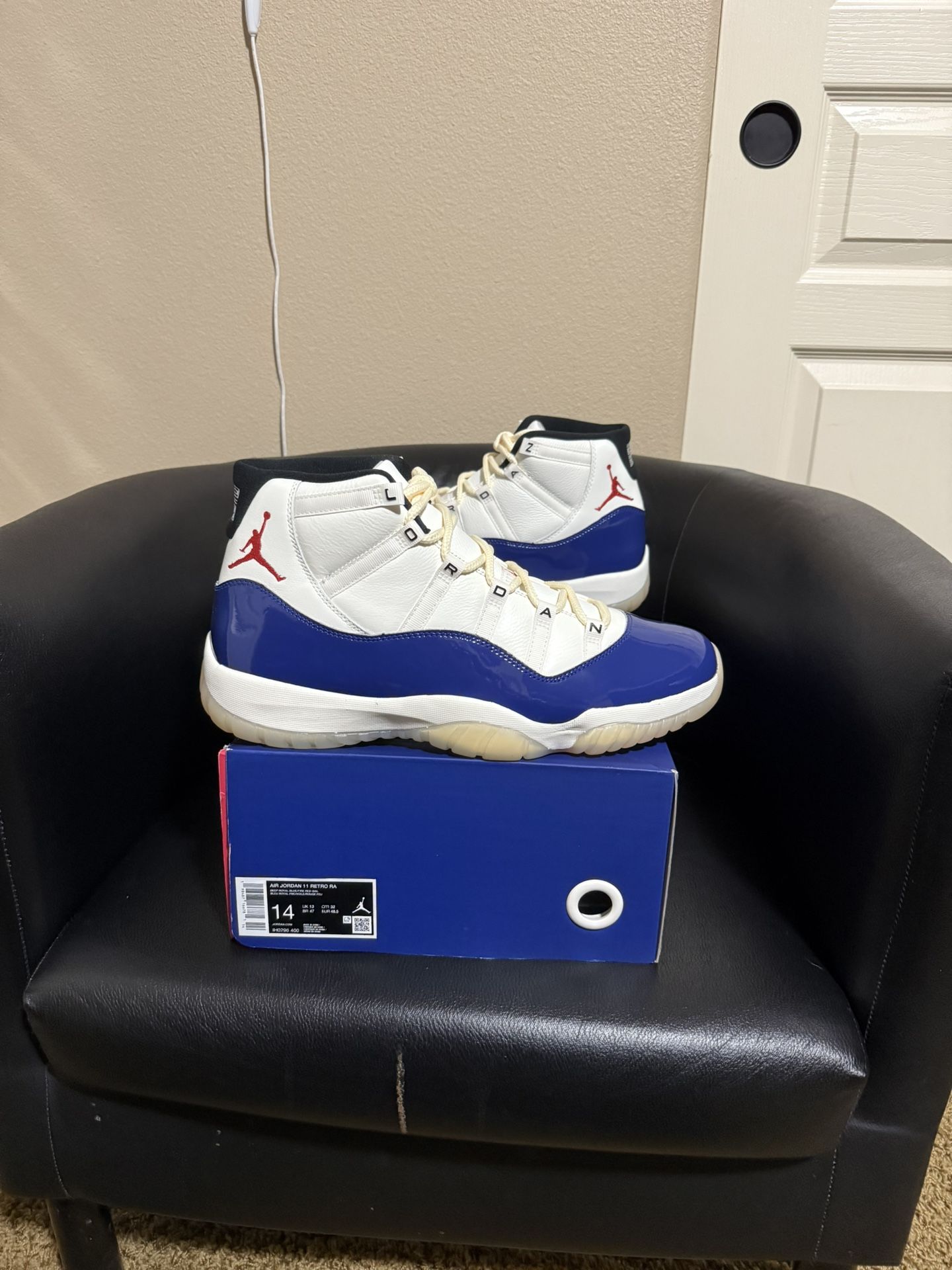 Brand new Air Jordan Rare Air 11’ s size 14 with original box and proof of purchase. 