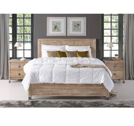 Real wood king size bed frame