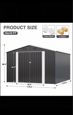 10x10 Metal Shed