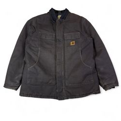 Vintage Carhartt Jacket Mens XL Tall Brown Workwear Insulted