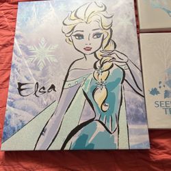 Lot of Elsa/Frozen Decor For Girls Room